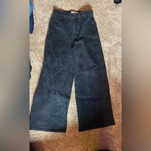Madewell wide leg cropped jeans